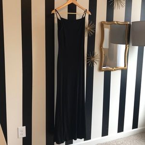 Ralph Lauren Long Black Strappy Dress